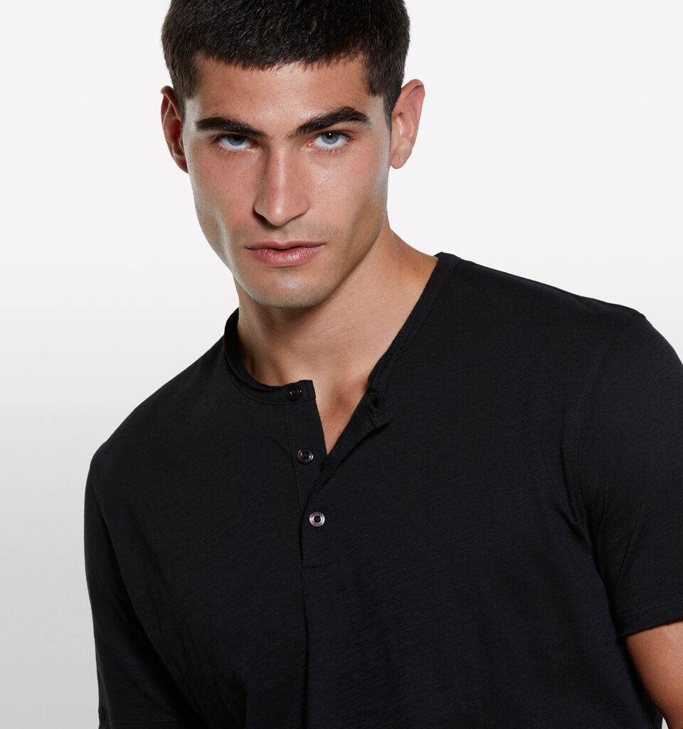 Schwarzes Seraph-T-Shirt - kurzärmeliges t-shirt für herren - Schwarz | Sisley image number 4